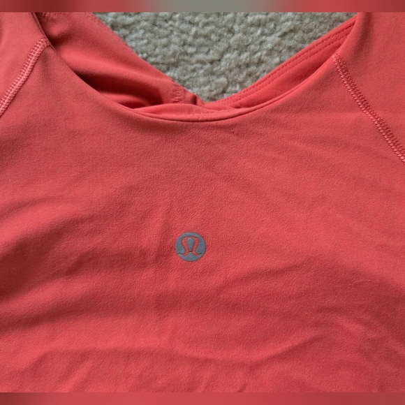 Lululemon Align Crop Tank Top Size 12  Raspberry Cream EUC - Picture 6 of 9